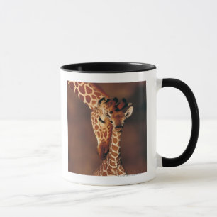 Adult Giraffe with calf (Giraffa camelopardalis) Mug