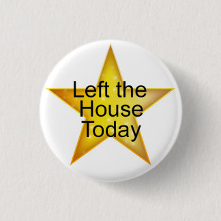 Adult Gold Star 1 Inch Round Button