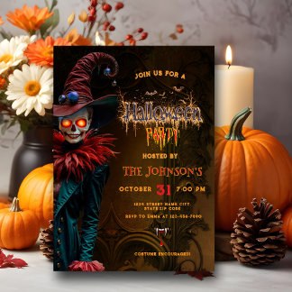 Adult Halloween Costume Party Invitation