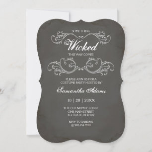 Adult Halloween Invitations Costume Party