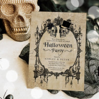 Adult Halloween Party Vintage Gothic Skull