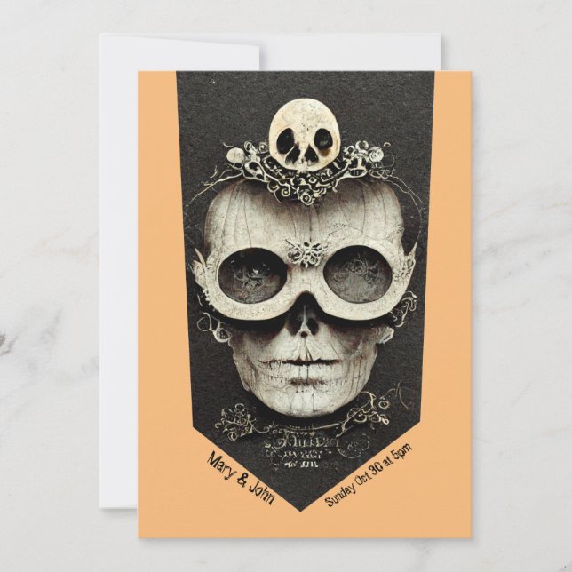 Adult Halloween Party Vintage SteamPunk Invitation (Front)