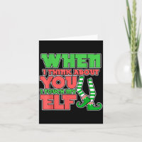 Adult Humor Christmas When I Think About You I Tou