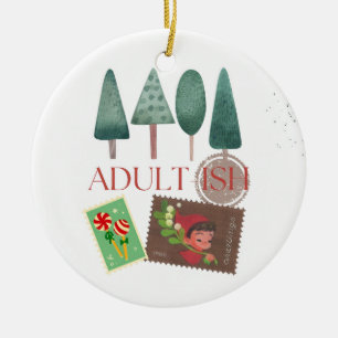 Adult humour ceramic ornament