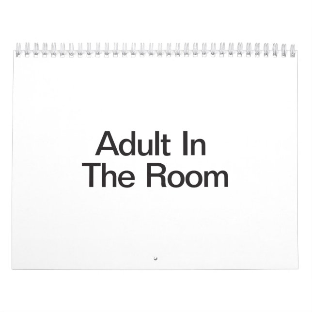Adult In The Room Calendar (Cover)