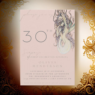 Adult Mermaid ANY Surprise Birthday Invitation
