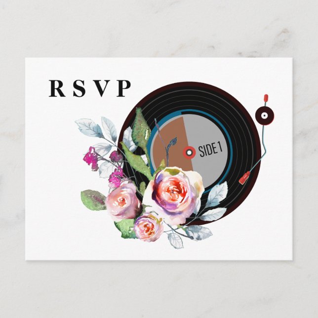 adult music invitation rsvp (Front)