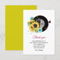 adult music thank you card