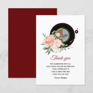 adult music thank you card