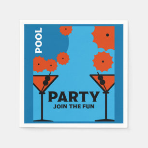 Adult Pool Parties  Napkin