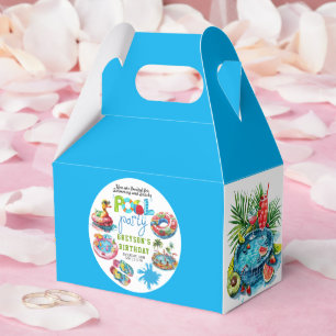 Adult Pool Party Summer Beach Birthday  Favor Box