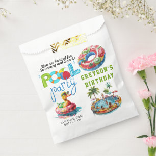 Adult Pool Party Summer Beach Birthday Favour Bag