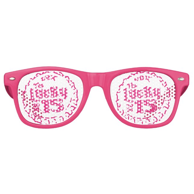 Adult Retro Party Shades, White Sunglasses (Front)