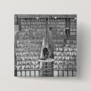 Adult School in the Chapel, on the Separate System 2 Inch Square Button