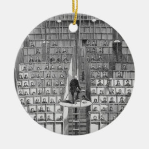 Adult School in the Chapel, on the Separate System Ceramic Ornament