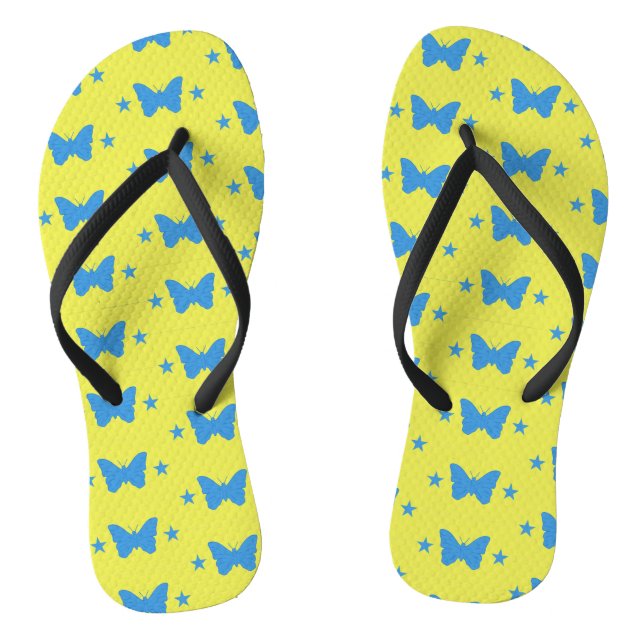 Adult Slim Straps with Flag of Bady Bassit Flip Flops (Footbed)