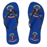 Adult Slim Straps with Flag of North Dakota, USA