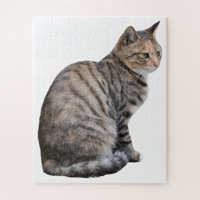 Adult Tabby Cat Jigsaw Puzzle (Vertical)