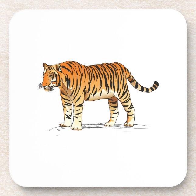 Adult Tiger Coaster (Front)