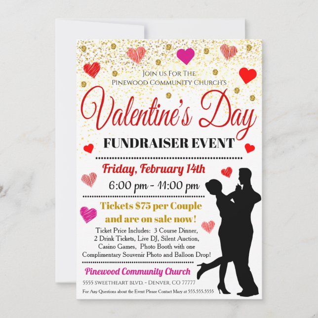 Adult Valentines Day Invitation (Front)