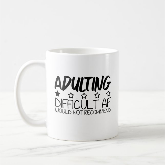 Adulte difficile AF Mug (Gauche)