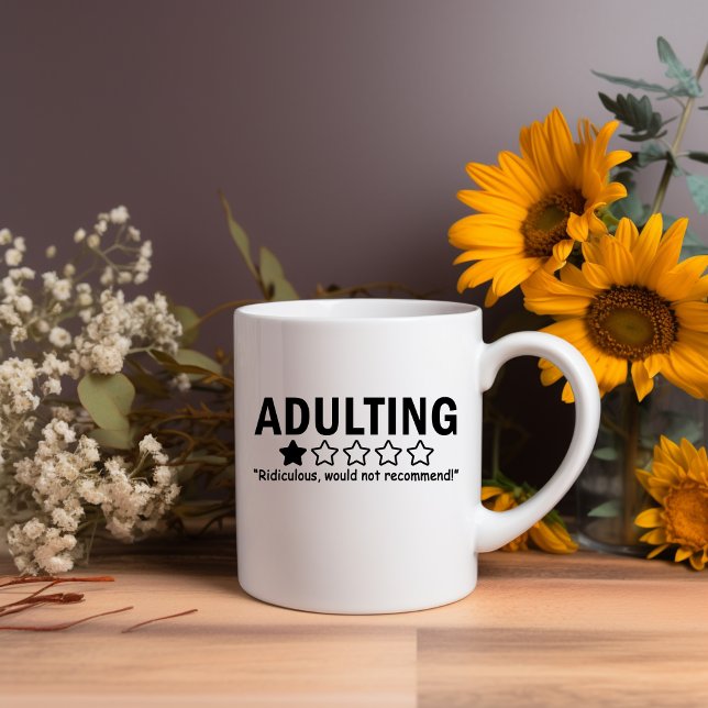 Adulte... Mème Mug (Créateur téléchargé)