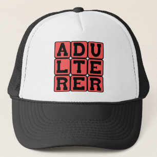 Adulterer, Scarlet Letter Trucker Hat