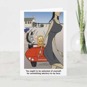 Adultery in your heart. card