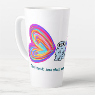 Adulthood: zero stars (Latte Mugs) Latte Mug