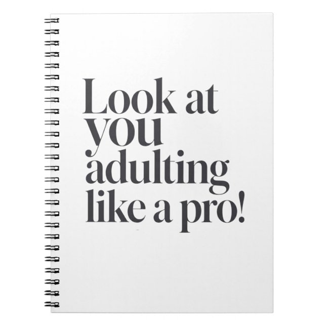 Adulting Like a Pro Welcome Aboard Notebook (Front)