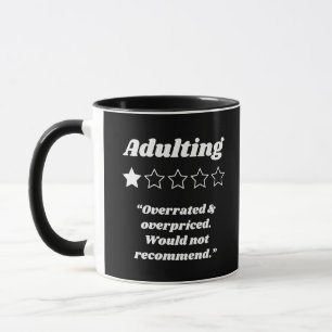 Adulting One Star Review Mug