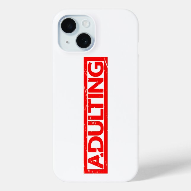 Adulting Stamp Case-Mate iPhone Case (Back)