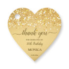 Adults birthday party elegant gold minimalist