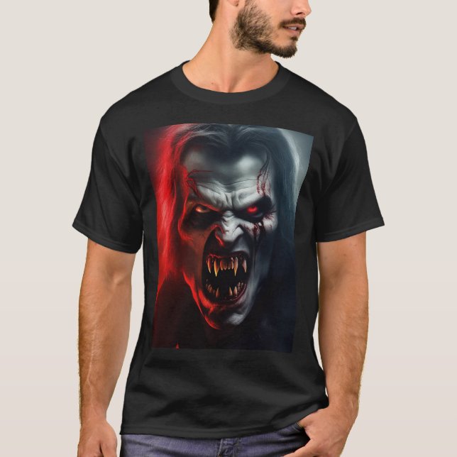 Adults halloween costume vampire man poster T-Shirt (Front)