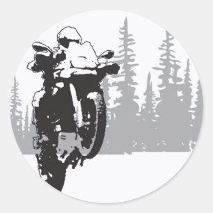 Adv Riding Classic Round Sticker