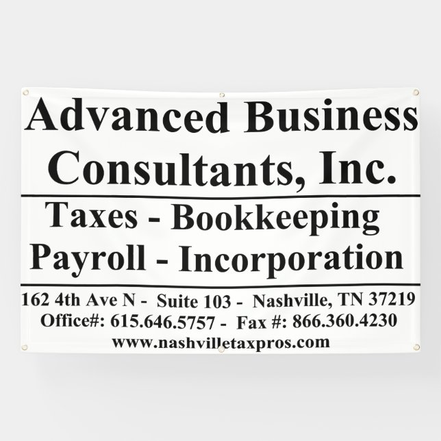 Advanced Business Banner (Horizontal)