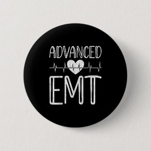Advanced Emt - Emergency Medical Technician Ems Pa 2 Inch Round Button