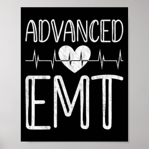 Advanced Emt - Emergency Medical Technician Ems Pa Poster