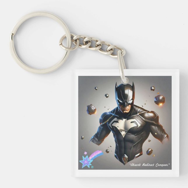 "Advanced Energy Absorption Armour" Keychain (Front)