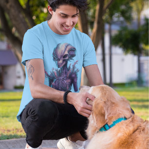 Advanced Floral Alien T-Shirt