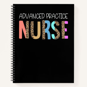 Advanced Practice Nurse Bohemian Cheetah Leopard P Notebook
