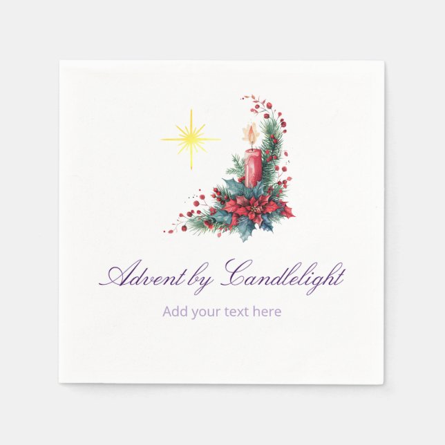 Advent by Candlelight Women Ministry P Christmas Napkin (Front)