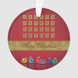 Advent Calendar Christmas Ornaments