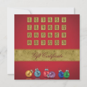 Advent Calendar Christmas Ornaments