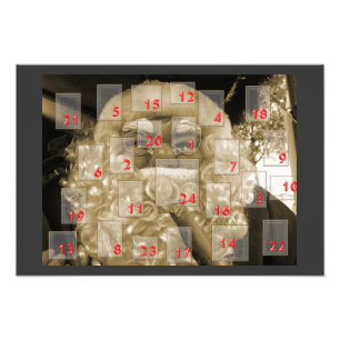 advent calendar photo print