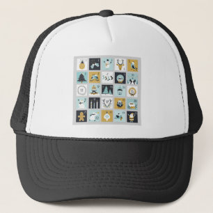 Advent Calendar Printable Calendar Trucker Hat