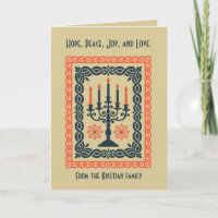 Advent Candelabra Minimal Stylized Nordic Christma