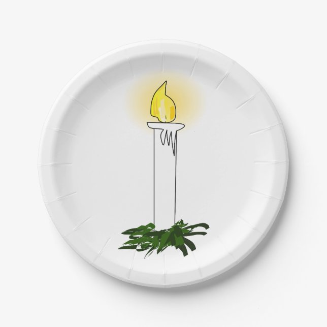 Advent Candle Paper Plate (Front)