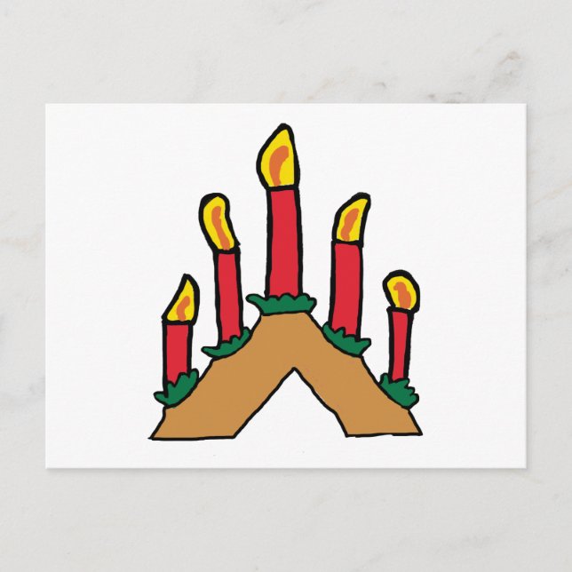 Advent Candles Postcard (Front)