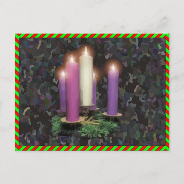 Advent Candles Postcard (Front)